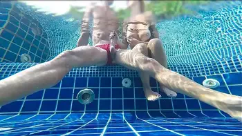 This Blonde Made Me Cum in a Public Pool!