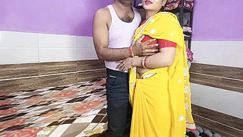 Desi Bhabhi Calls Neighbor's Brother To Bedroom For Hardcore Sex