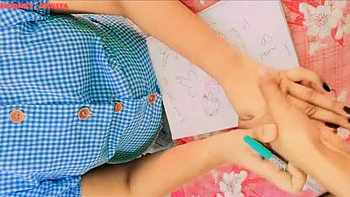 Desi Village Teacher Ankita Fucks 18 Year Old Student Doggy Style - Tight Pussy Squirting Hindi Sex MMS