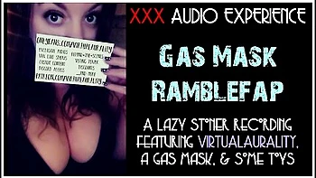 Talking & Masturbating While Wearing A Gas Mask (audio Only Asmr) With Erotic Audio