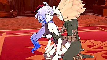 Ganyu De Genshin Impact Es Fol Da Muy Rico En La Oficina De Jeans With Verified Amateurs