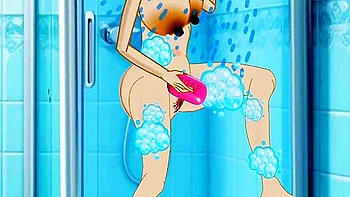 Car Toon In Fucking Wife Under The Shower, Inserted Huge Dick Inside Girls Pussy