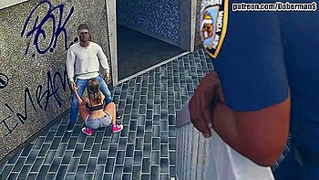 Suckold Husband Watches Black Cop Fucking His Wife Megan Outdoors