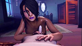 Busty Bitch With Shaved Pussy Rides On Cock Her Friend