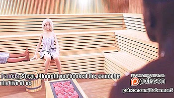 With A Beautiful Body Pamela Fucks In The Sauna With A Black Man Whi