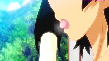 I gave her a blowjob while eating creampie ice cream, took it in her mouth, put it in her mouth many times, and creampied her.