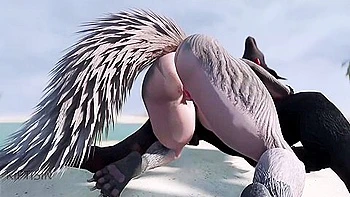 Wolf Girl Fucked By Werewolf On The Beach 1