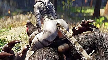 Huge Werewolf Fucks This Cute Catgirl With His Big Cock 1