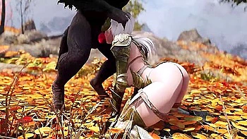 Werewolf Fuck Elf Whore Warrior In Forest 1