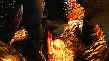 Khajiiti teen 18+ Takes A Massive Throbbing Troll Cock Up Her Ass