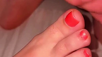 Night Masturbation On A Beautiful Foot