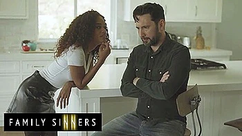 Beautiful Ebony Girl Offers To Suck Her Stepfathers Big Throbbing Cock