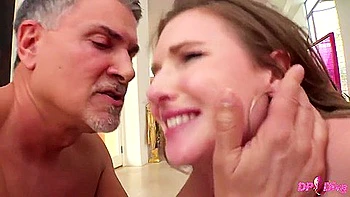 Hot Babe Ashley Lane Four Way Double Penetration Creampie