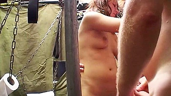 A Stunning German Brunette Pleasing Hard Cocks At Once