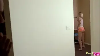 Cute blonde teen gets fucked by stepbrother