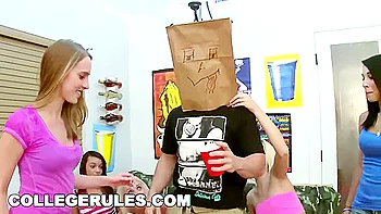 Kinky Teens 18+ Playing Games During Orgy