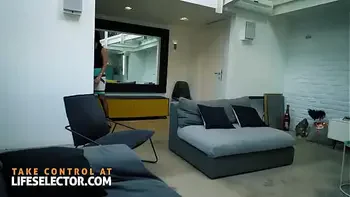 Threesome fun with voyeur wife and sexy guest