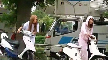 Fabulous Japanese model Rio Sakura, Megumi Haruka in Amazing Public JAV clip