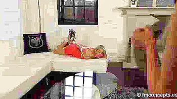 Blonde strikes Mia hogtied by Charlotte