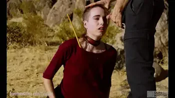 Petite, hardcore submissive masochist Brooke Johnson drinks piss, gets a hard caning, and get a severe facesitting rimjob session on the desert rocks of Joshua Tree in this Domthenation documentary