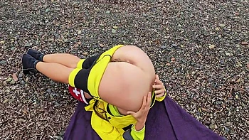 Beach Yoga With Watch Into Gaping Pussy # Hot Wife On Cold Beach