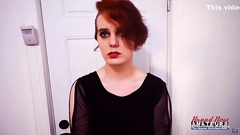 Kinky Redhead Marlas Wet Halloween Night Fun Blowing Dick!