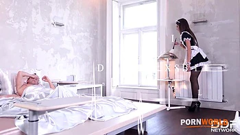 Blanche Bradburry and Alexis Brill get kinky in hot foot fetish threesome