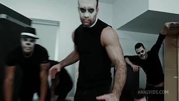 Halloween Party goes wrong 6on1, Emily Belle, ATM, Balls Deep