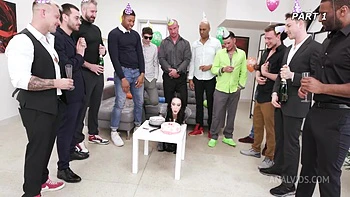 Anna 25th Birthday #1, ATM, DAP, Extreme Deepthroat, Rough Sex