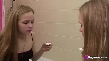 Long Hair Amateur Girl Bianca 19 Has A Private Moment In The Bathroom!