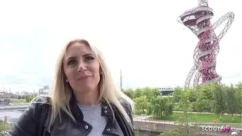 GERMAN SCOUT - BIG ASS AND BOOBS MILF KARLIE PICKUP AND ROUGH FUCK ON STREET