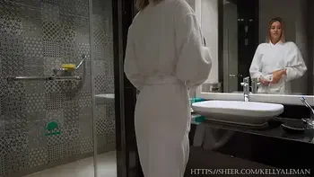 Cleaner Spy Me In The Bathroom, Fuck Me Hard And Creampied My Pussy! 4K