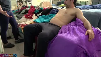 Stepsiblings accidentally turn eachother on and end up fucking on the couch