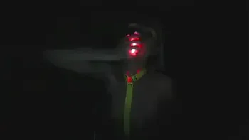 kelly copperfield deepthroats LED glowing dildo on webcam