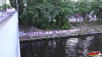 GERMAN SCOUT - First Anal Fuck at Pickup Casting for Big Butt Teen Crystal Richi