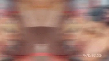 First anal. novice girl. Kelly's ass is kicked. cum in the mouth