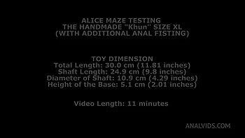 Alice Maze Testing The Handmade Khun Size XL (With Additional