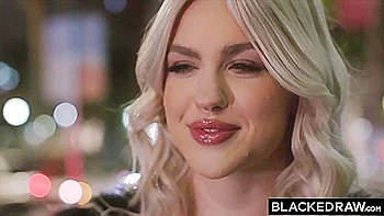 Blonde Cutie Jazlyn Takes Huge Black Cock In The Booty