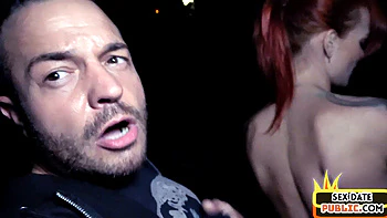 Public amateur POV slut