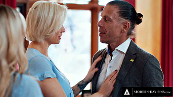 MODERN-DAY SINS - Perfect Wife Offers Hot Threesome To Her Husband With Lookalike Girl