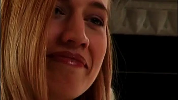 Hairy teen blonde fucked on set