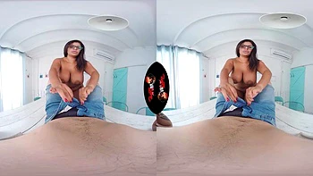 VRLatina-Sheila Ortega Test me then take me: Blowjob, Doggy  Cowgirl Porn