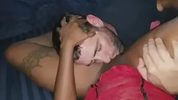 White boy eating black pussy