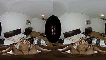 JJTS VR: Big Tits, Blowjob  Brunette Porn