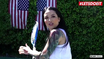 LETSDOEIT - Kenzie Madison Katrina Jade - Husband Blackmailed By Two Horny Ass Babes: Porn