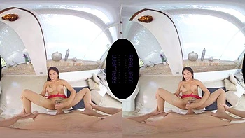 VR hot horny asian fuck: Blowjob, Doggy  Cowgirl Porn