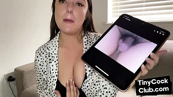 Amateur SPH femme teasing microdick