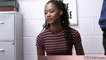 This ebony beauty looks innocent but she is far from it