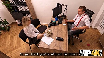 VIP4K. Lily Blossom Knows How To Pay Off Debt ft. Stanley Johnson: Blowjob, Babe  Blonde Porn