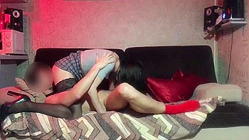 Horny Young Student 18+ In Black Stockings Made Blowjob And Got Trained Hard Ass By Dildo